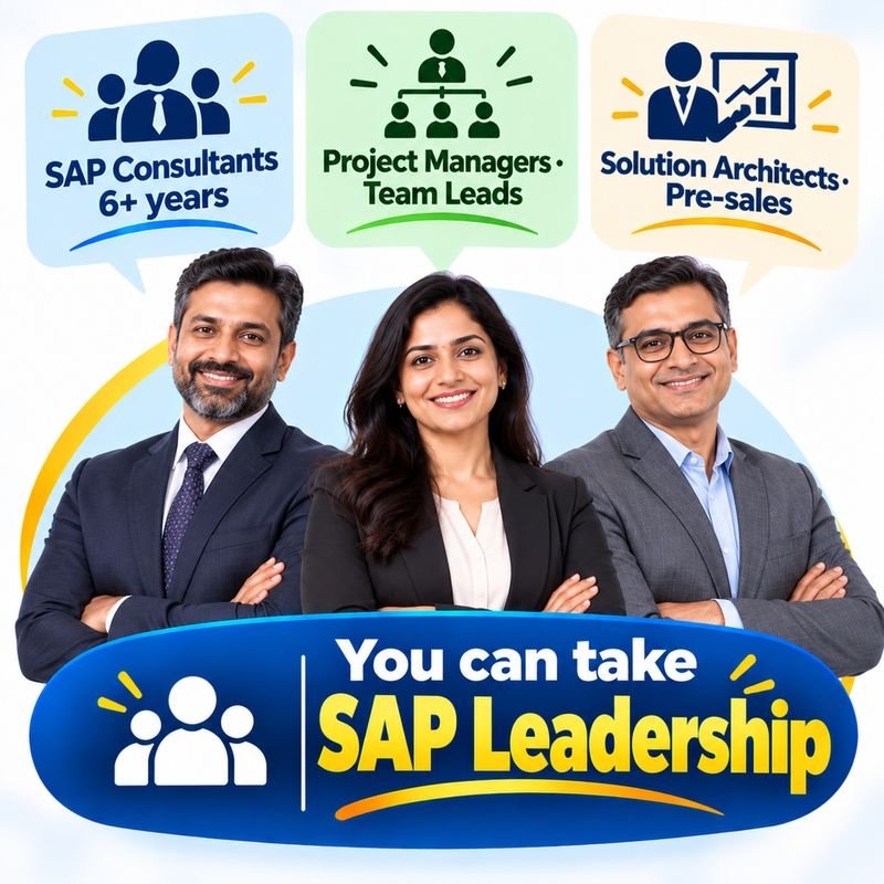 SAP leadership sessions — who it suits